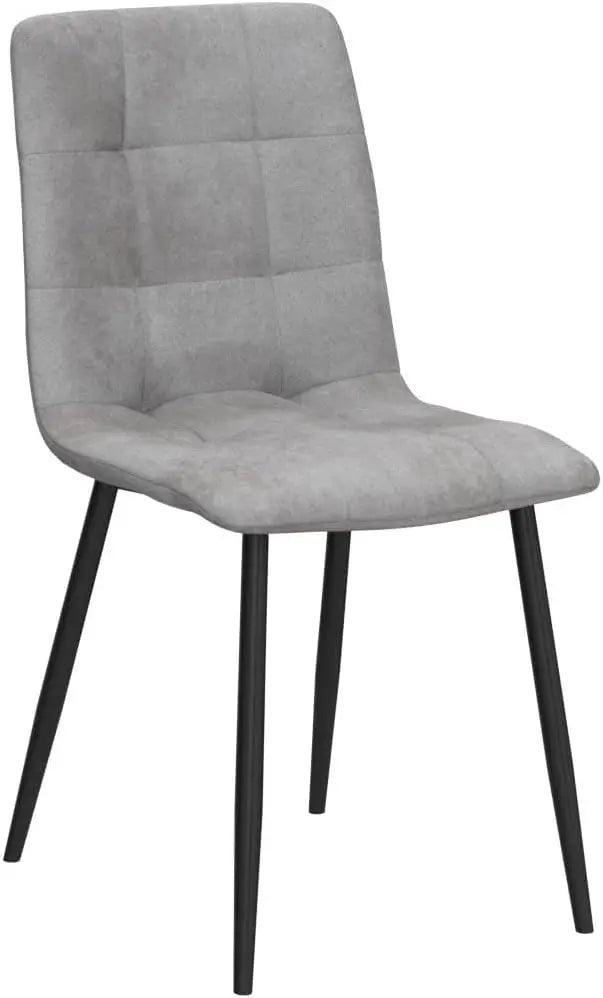 mcc direct Set of 2 Faux Matte Suede Leather Dining Chairs With metal Legs home& restaurants henri