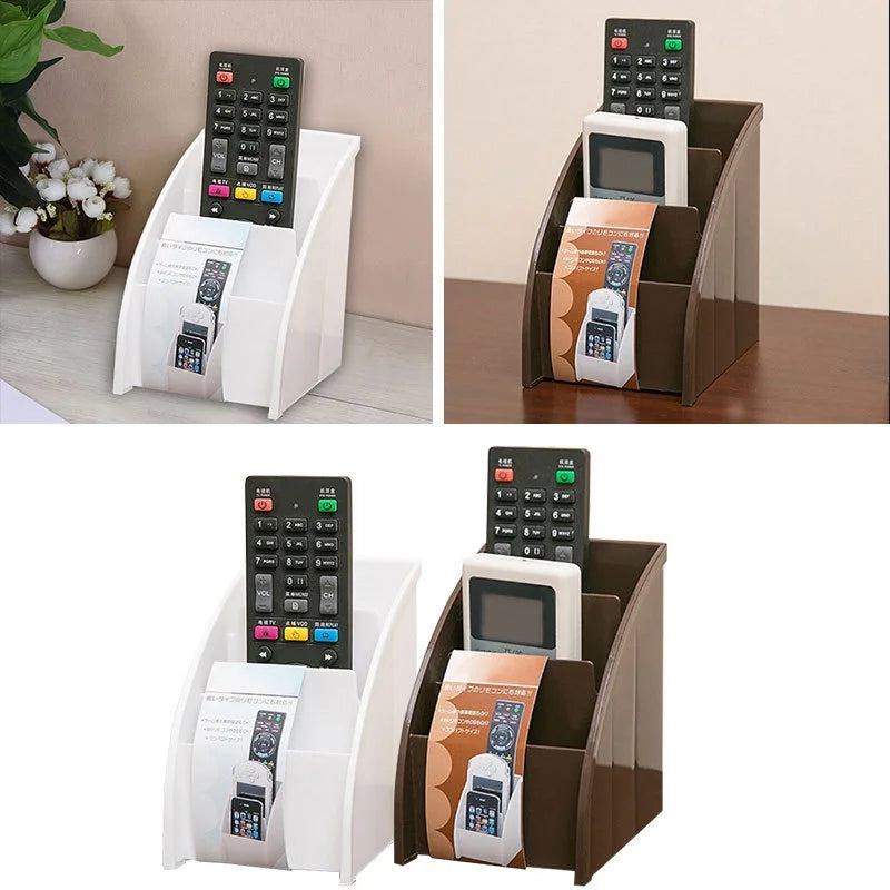 1PC Remote Control Storage Holder Desktop Case Box Organiser Mobile Phone Stand Home Decor