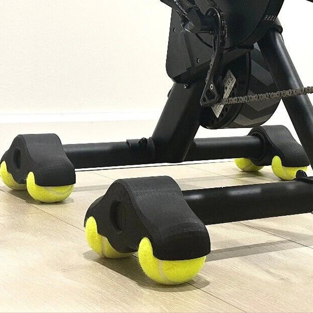 Cycling Training Foot Pads Shock Absorbing Tennis Ball Foot Pads for Wahoo Kickr Core Indoor Cycling Bike Anti-slip for Home