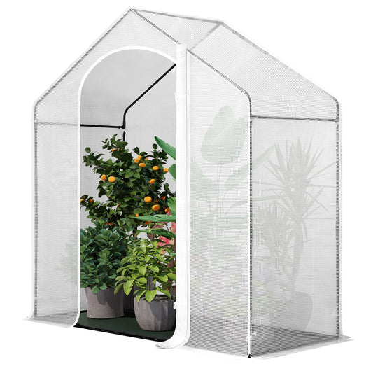 WOLTU Foil Garden Greenhouse Tomato Winter Tent with Door Windows Outdoor Vegetable Warm Greenhouse for Climbing Plants Flower