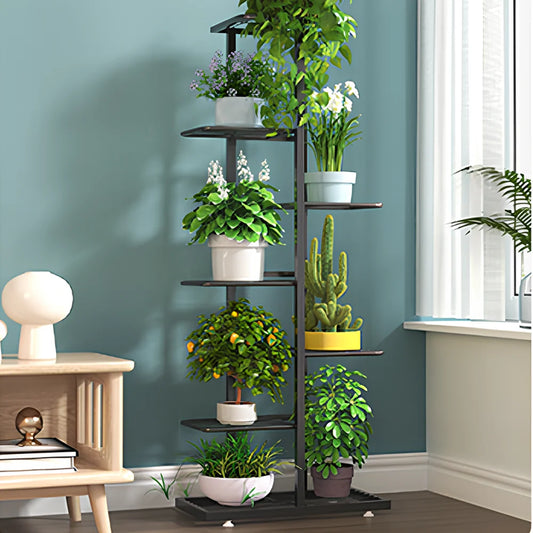 Plant Shelves 34/6/7 Tiers Flowerpot Organizer Iron Potted Flower Plant Rack Flower Stand for Indoor Outdoor Balcony Garden