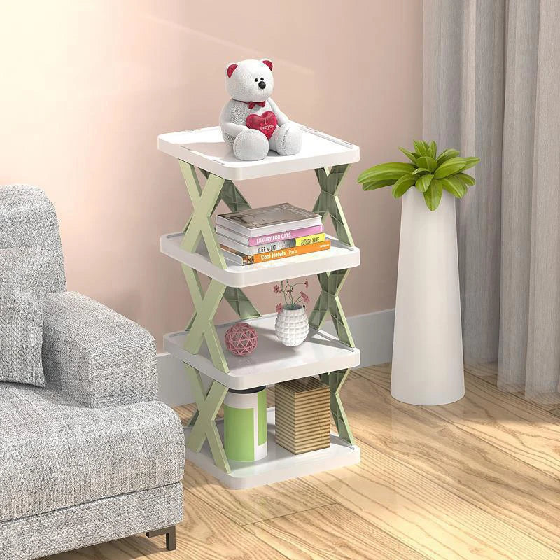 9Tiers Rack Narrow Stckable Free Standing DIY Shoe Storage Tall Organizer~