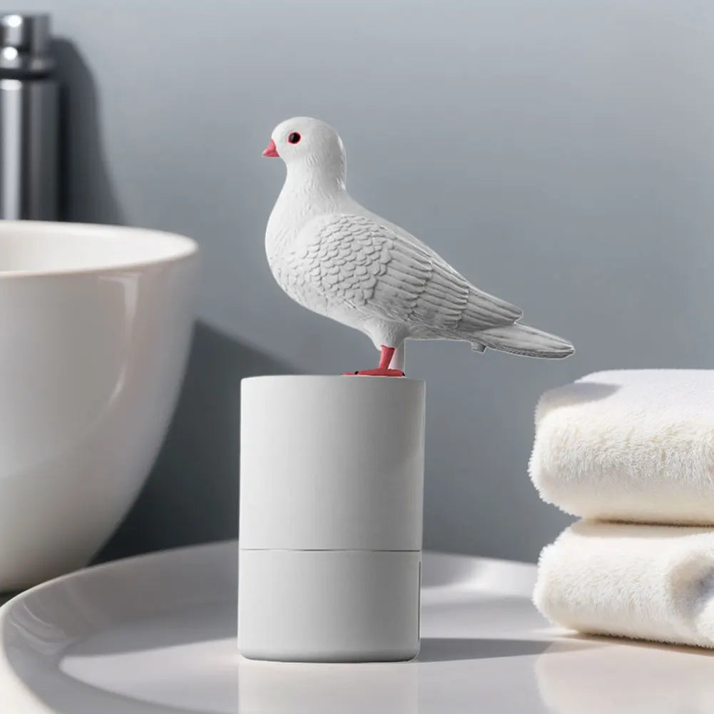 Cute Pigeon Automatic Soap Dispenser Touchless Foaming Soap Dispenser 300ml Electric Foam Soap Dispenser for Bathroom Kitchen