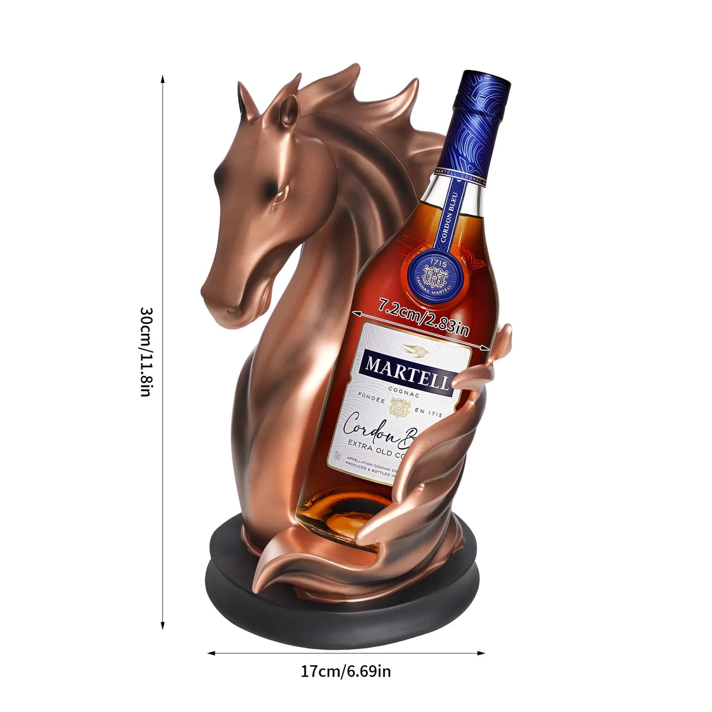 Wine Bottle Holder Horse Statue Wine Rack Home Kitchen Wine Cellar Decorative Storage Display Rack