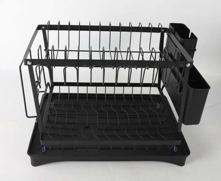 Drainer rack kitchen sink Kitchen Adjustable Plates Organizer Dish Bowl Drainer Storage Rack Cutlery Storage Holder