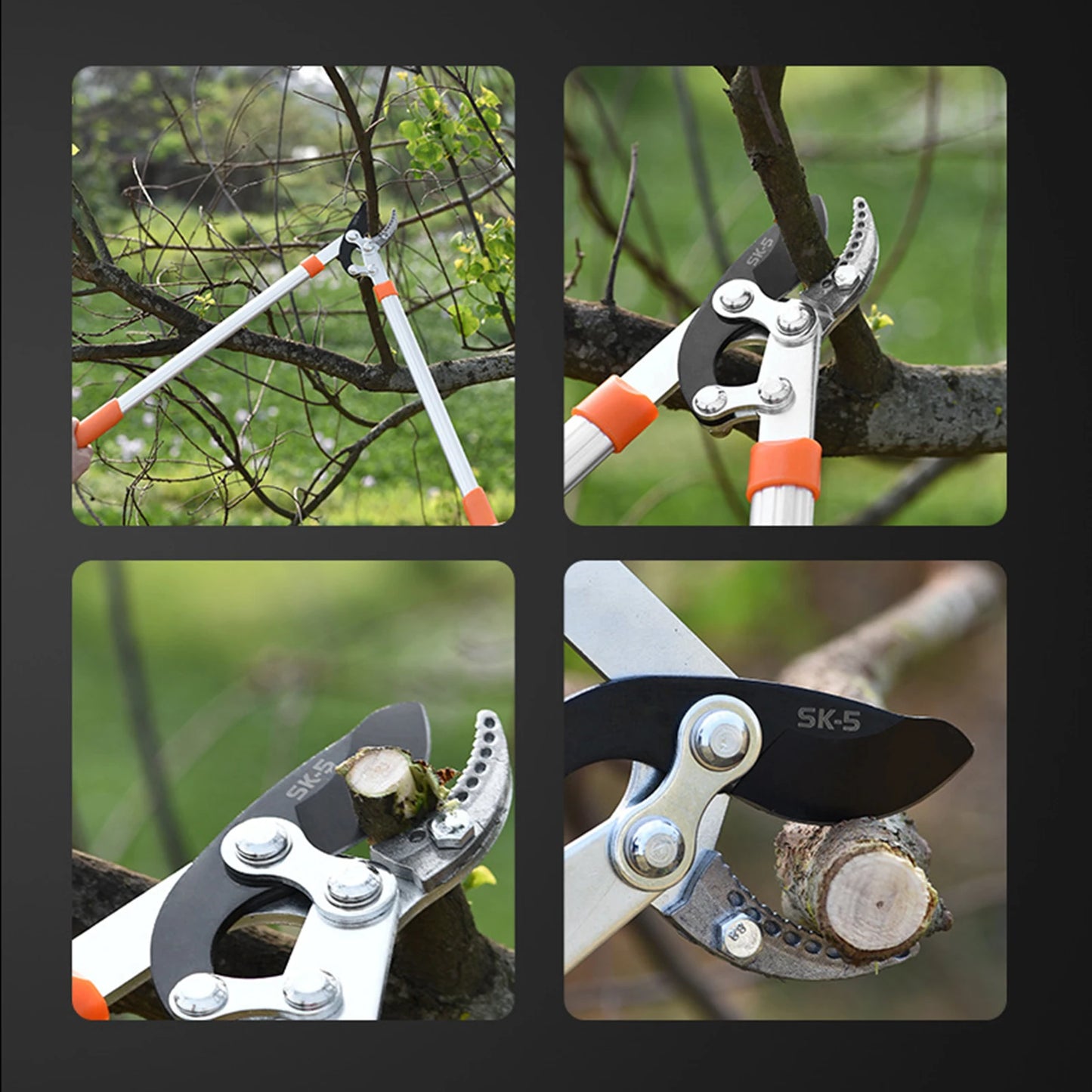 Loppers Sharp Anvil Lopper Professional Gardening Pruning Lopper Ratchet Loppers Secateurs Gardening Tool Kit for Cutting Thick