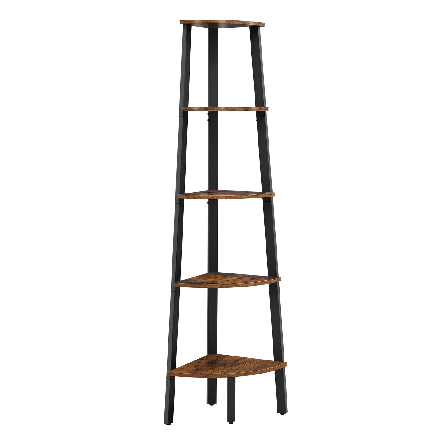 VASAGLE Corner Shelf Unit, 5-Tier Corner Shelf, Ladder Shelf for Living Room, Bookshelf or Plant Stand