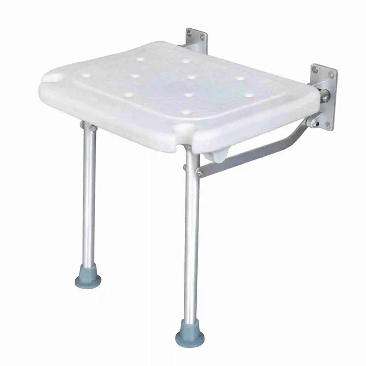 Wall Mounted Shower Seats Folding Shower Bench Bathroom Chair Stool with Non-slip Feet Drainage Holes For Elderly Disabled