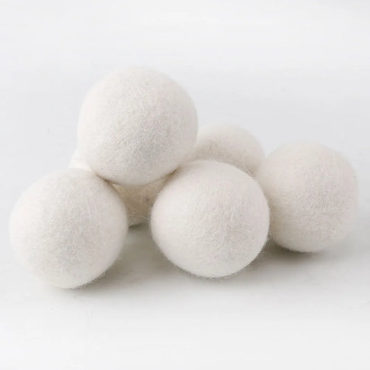 10-1PC Wool Dryer Balls Fabric Virgin Reusable Softener Laundry 3/4/5cm Dry Kit Ball Practical Home Washing Ball Wool Dryer Ball