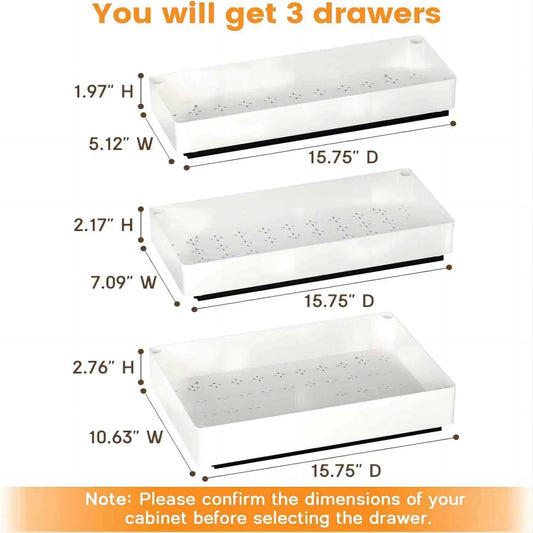 Pull Out Cabinet Organizer, Kitchen Pull Out Drawers Organisers for Cabinets, Slide Out Drawers Shelves for Kitchen Pantry