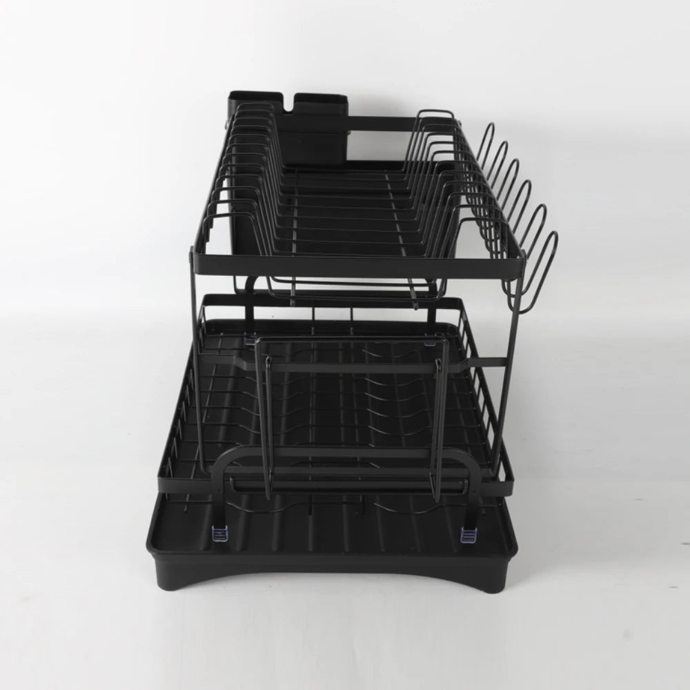 Drainer rack kitchen sink Kitchen Adjustable Plates Organizer Dish Bowl Drainer Storage Rack Cutlery Storage Holder