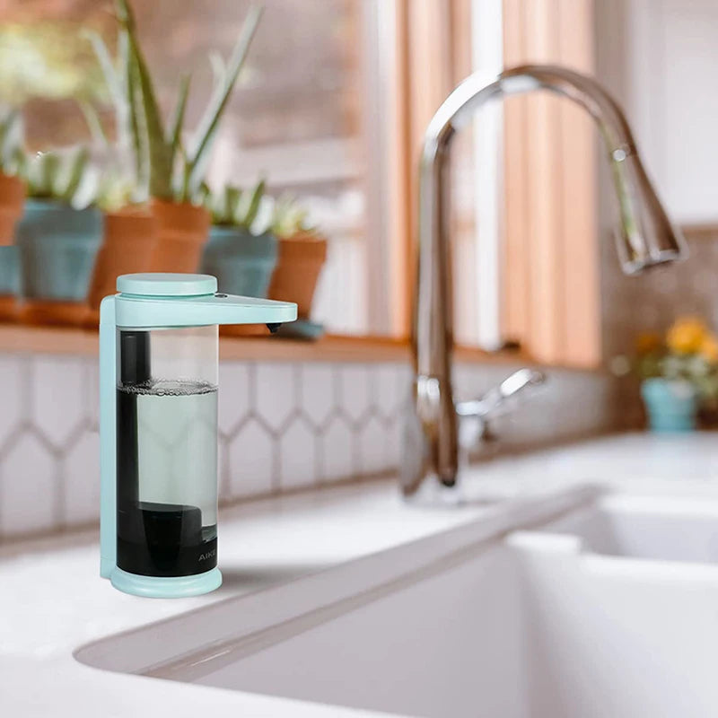 AIKE Automatic Liquid Soap Dispenser For Hands Washing Kitchen Liquid Soap Dispenser Chargeable USB Smart Dispenser For Soap