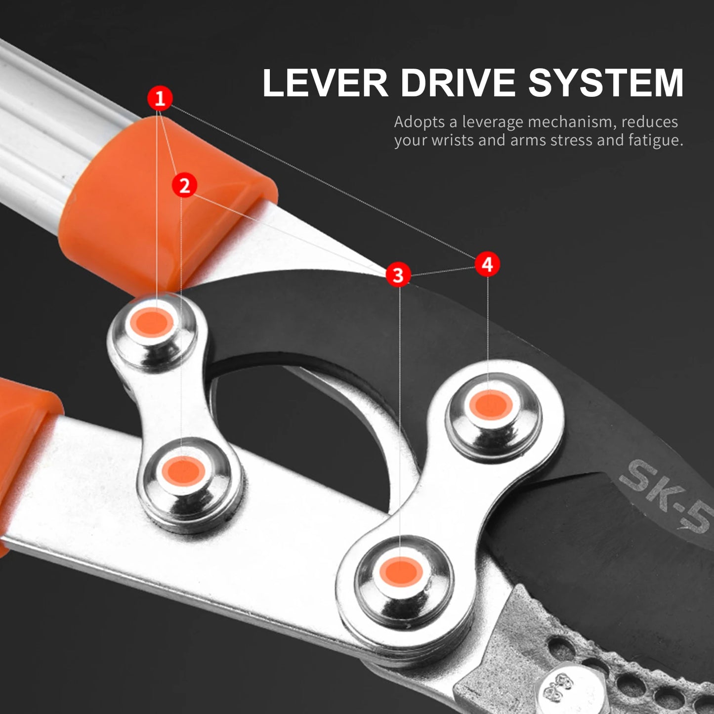 Loppers Sharp Anvil Lopper Professional Gardening Pruning Lopper Ratchet Loppers Secateurs Gardening Tool Kit for Cutting Thick