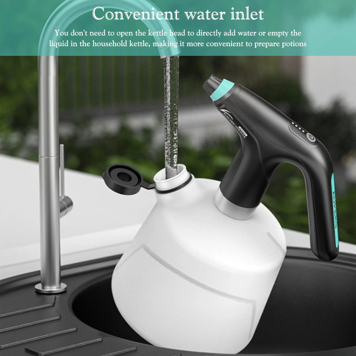 0.9/1/1.5/2L Electric Automatic Sprinkling Sprayers Home Sanitizing Sprayer USB Charging Adjustable Nozzle Gardening Tools