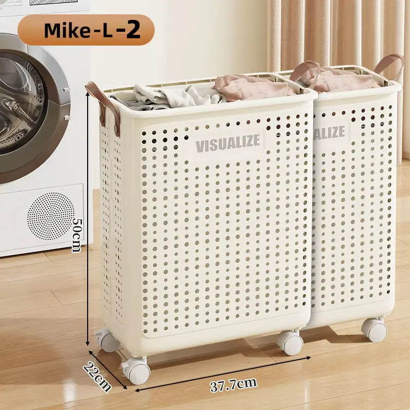 Foldable Laundry Basket hamper with casters for Washing Clothes