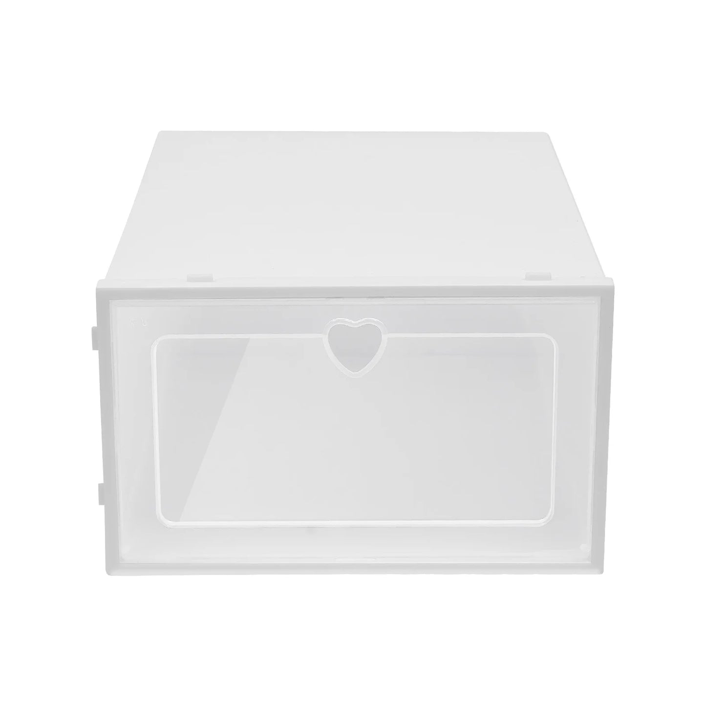 20X Clear Plastic Shoe Storage Box Stackable Foldable Boxes Trainers Organiser