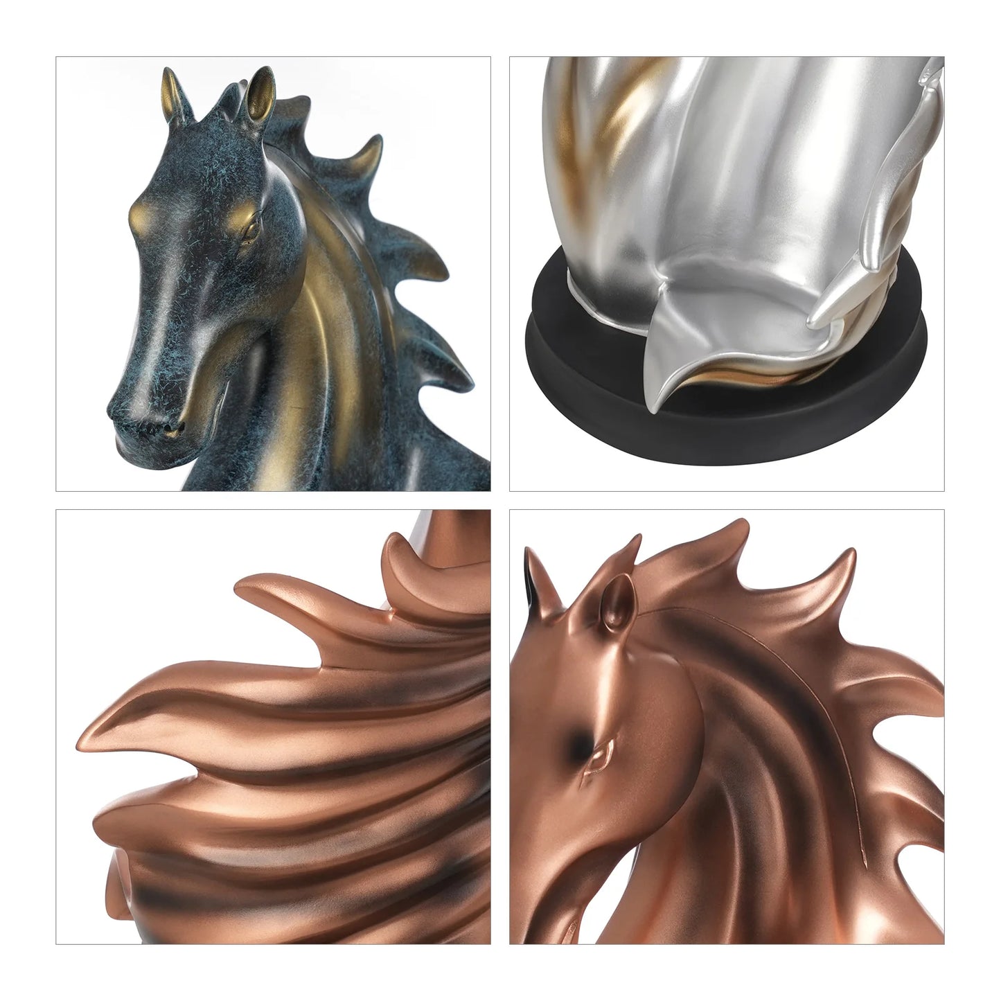 Wine Bottle Holder Horse Statue Wine Rack Home Kitchen Wine Cellar Decorative Storage Display Rack