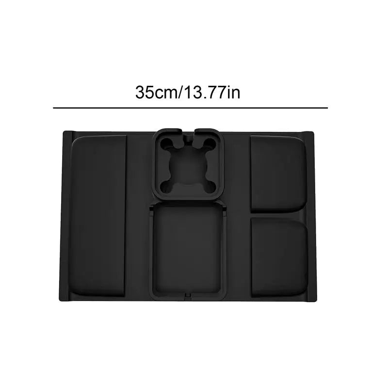 Silicone Couch Arm Tray Sofa Armrest Organizer Cup Holder Back Grid-Like Design Storage Supplies for Car Backseats Living Rooms