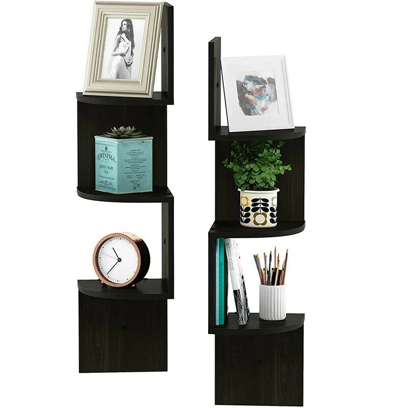 3/5 Layers Corner Storage Shelf Floating Shelves Home Decorations Wall Shelf Corner Bookshelf Kitchen Organizers