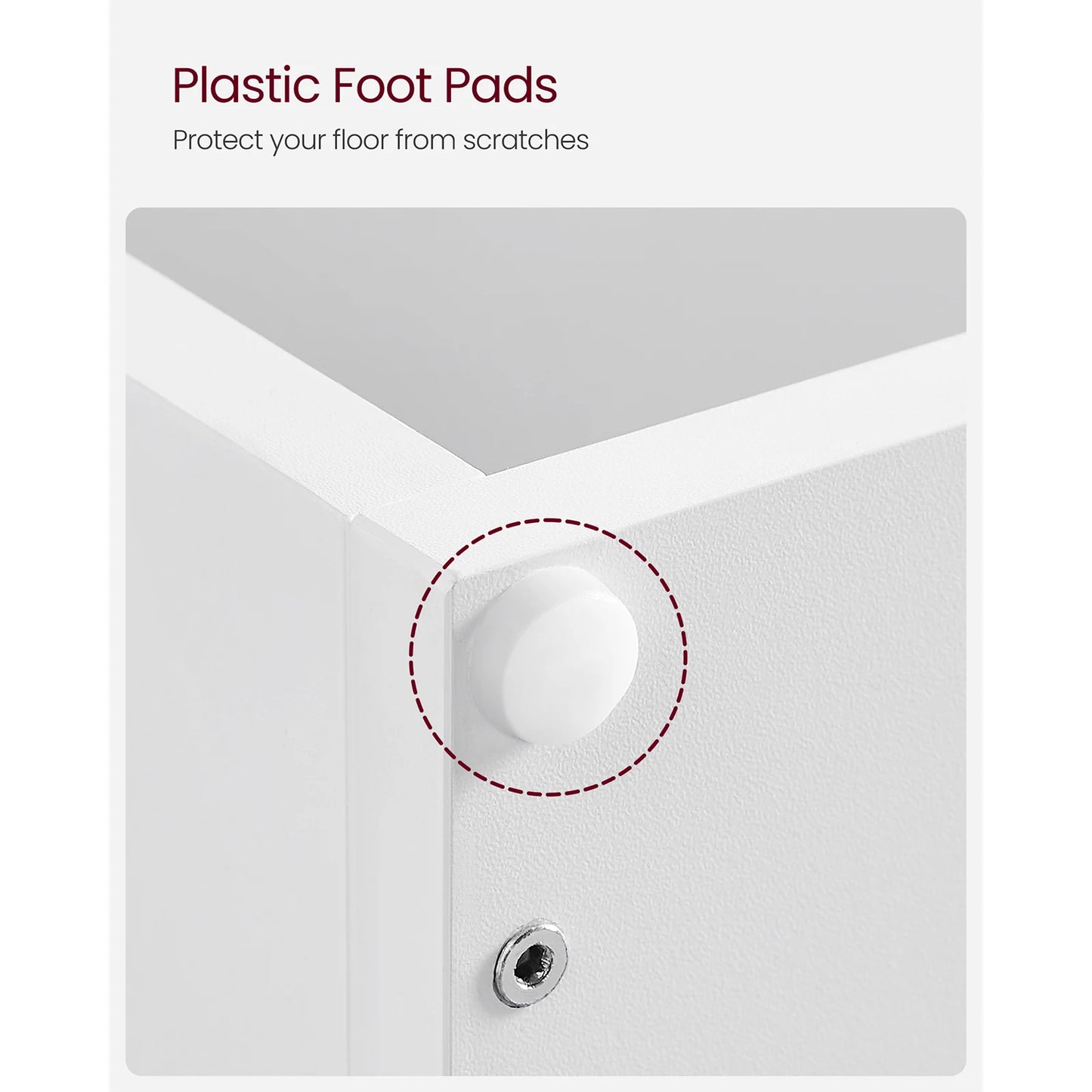 VASAGLE Side Table, Bedside Table, Open Storage, Can Be Used Vertically or Horizontally, Modern, 30 x 40 x 60 cm