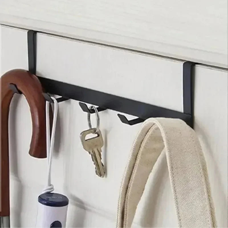 1 Pc Intimate 5 Practical Storage Hook Iron Hanger For Free Drill Locker Door Coat Rack Home Accessories Keyholder Cat hook Hook