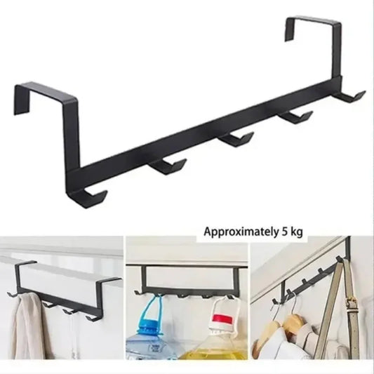 1 Pc Intimate 5 Practical Storage Hook Iron Hanger For Free Drill Locker Door Coat Rack Home Accessories Keyholder Cat hook Hook