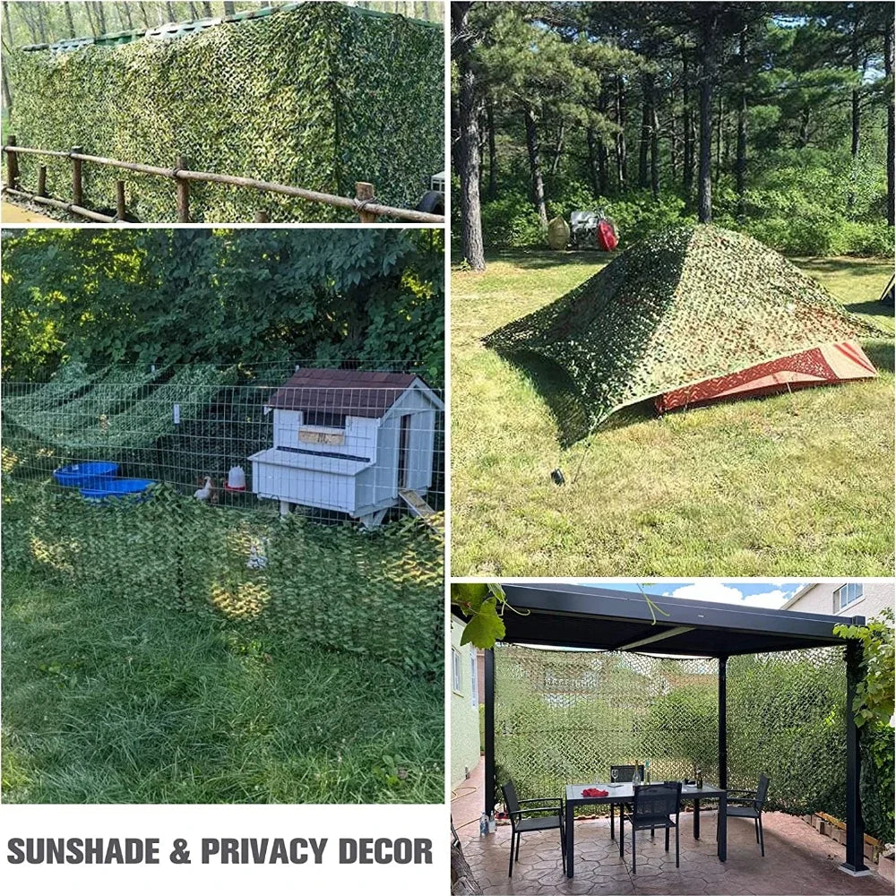 3X3M 5X1.5M Military Camouflage Net Swimming Pool Beach Gazebo Garden Sun Shelter Camo Army Canvas Netting Tent Jungle Desert