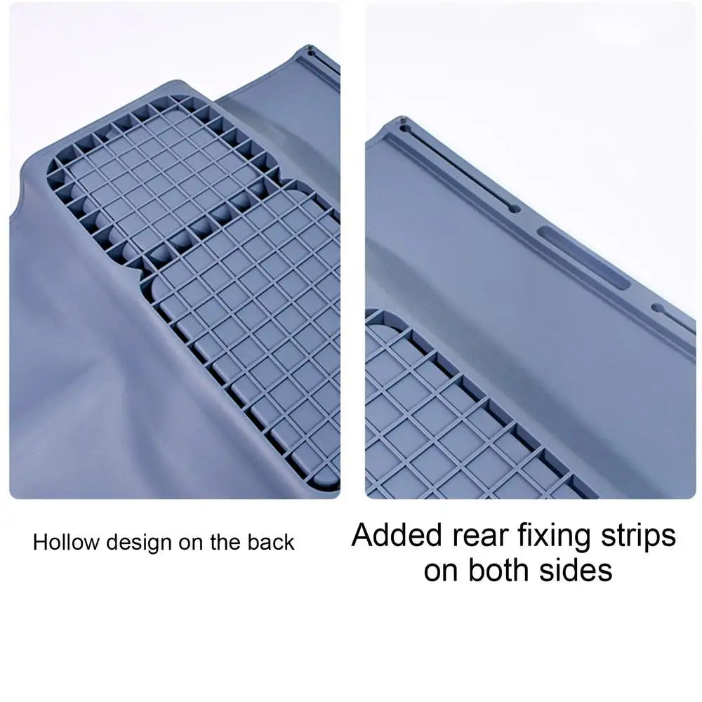 Silicone Couch Arm Tray Sofa Armrest Organizer Cup Holder Back Grid-Like Design Storage Supplies for Car Backseats Living Rooms