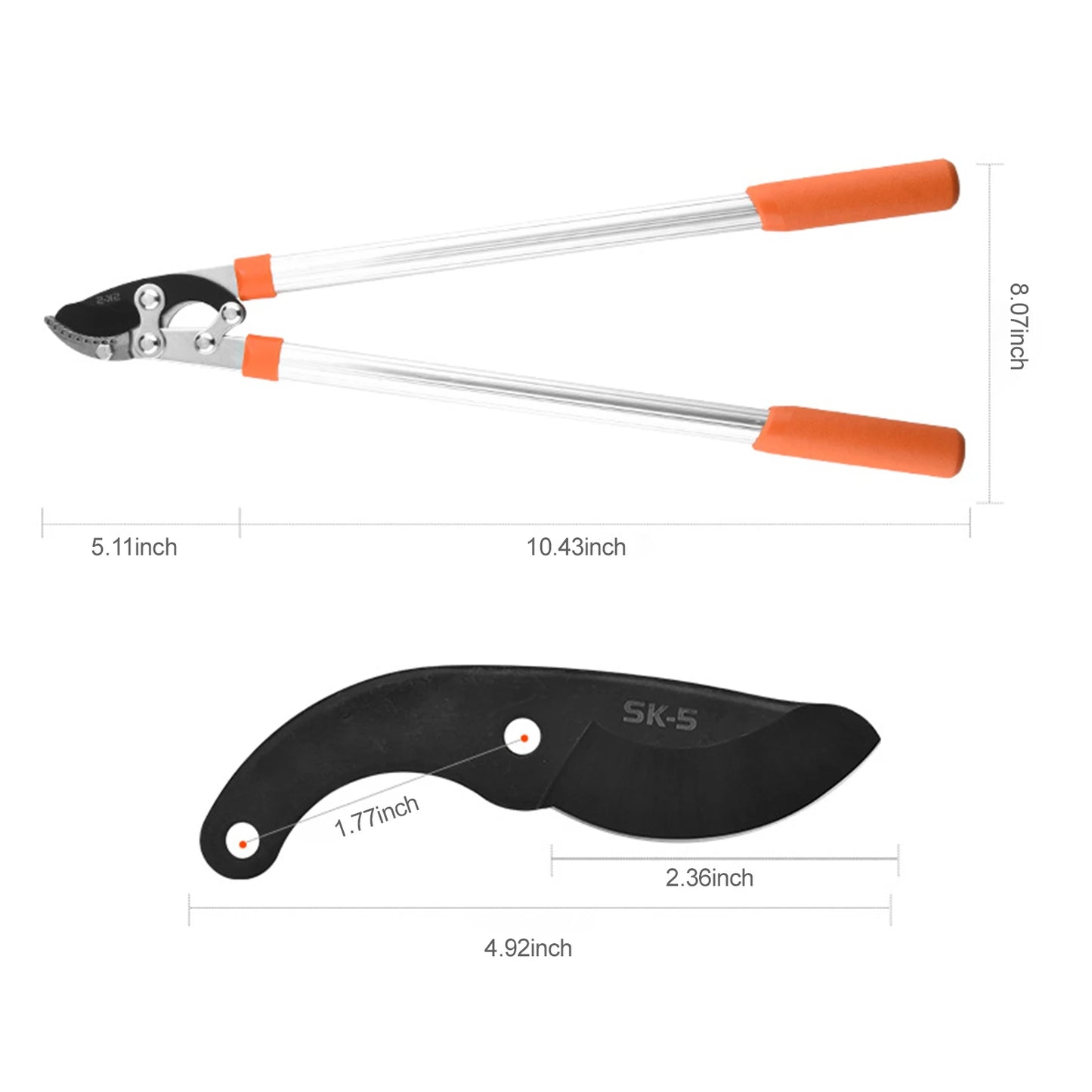 Loppers Sharp Anvil Lopper Professional Gardening Pruning Lopper Ratchet Loppers Secateurs Gardening Tool Kit for Cutting Thick