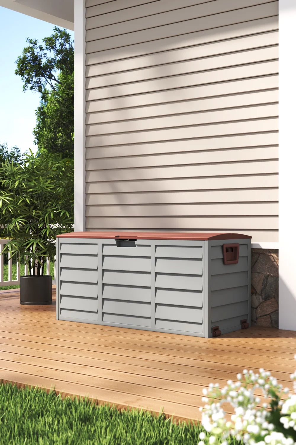 【Breeins】Outdoor Garden Plastic Storage Trunk
