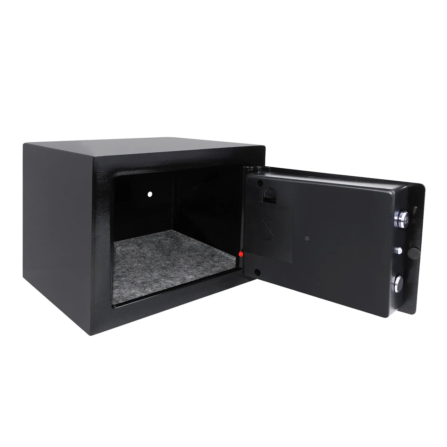 4.6L Electonic Safe Box with Keypad and 2 Keys, Wall Mounted Safe with Prodrilled Holes, Security Safe Box for Home Hotel Use