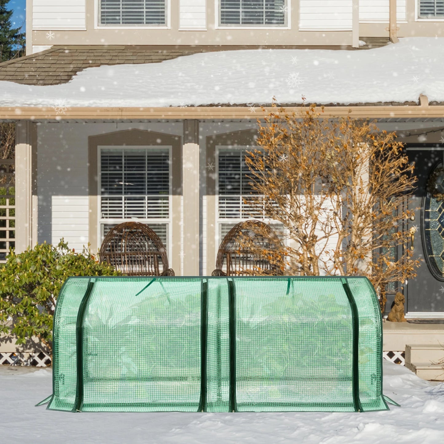 WOLTU Polythene Household Plant Greenhouse Waterproof Anti-UV Protect Garden Plants Flowers Garden Supplies Outdoor Plant House