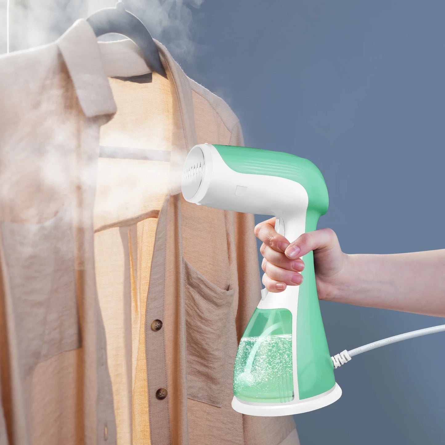 Clothes Steamer Handheld, 1500W Portable Garment Steamer Iron for Clothes with 300ml Tank, Fast Heat-up, Fast Wrinkle Removal