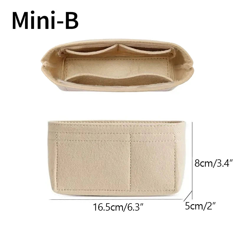 Bag Organizer for Longchamp Small Tote Bag Timid Bag Storage & Finishing Inner Bag Liner Handbags Insert Organizer fit Mini Size