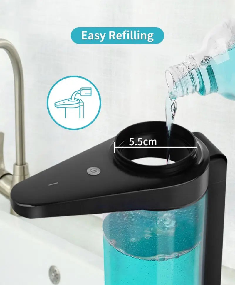 AIKE Automatic Liquid Soap Dispenser For Hands Washing Kitchen Liquid Soap Dispenser Chargeable USB Smart Dispenser For Soap