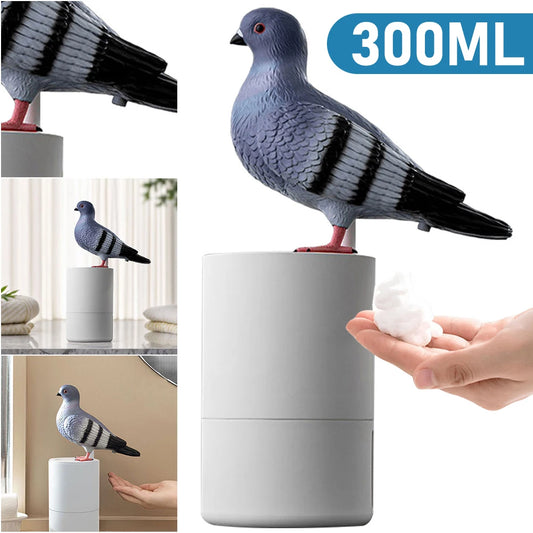 Cute Pigeon Automatic Soap Dispenser Touchless Foaming Soap Dispenser 300ml Electric Foam Soap Dispenser for Bathroom Kitchen