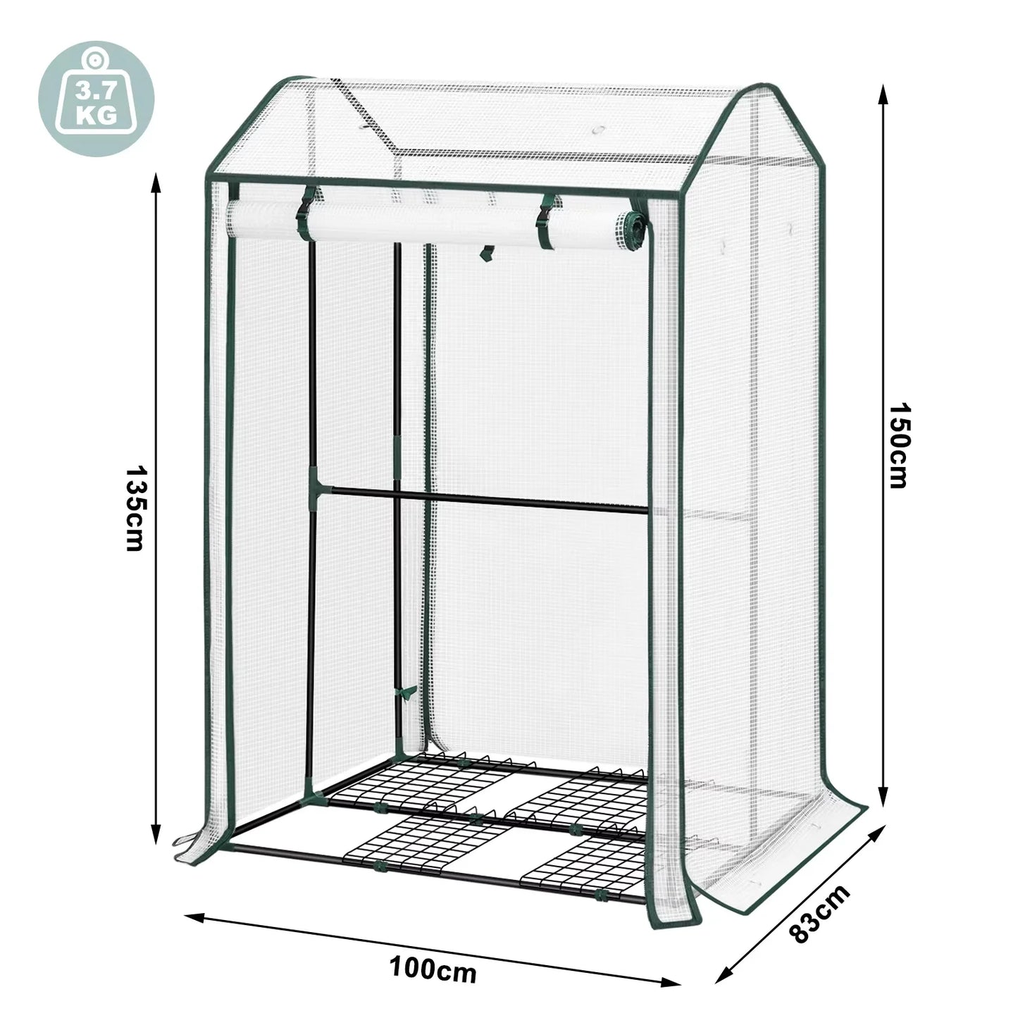 WOLTU Foil Garden Greenhouse Tomato Winter Tent with Door Windows Outdoor Vegetable Warm Greenhouse for Climbing Plants Flower