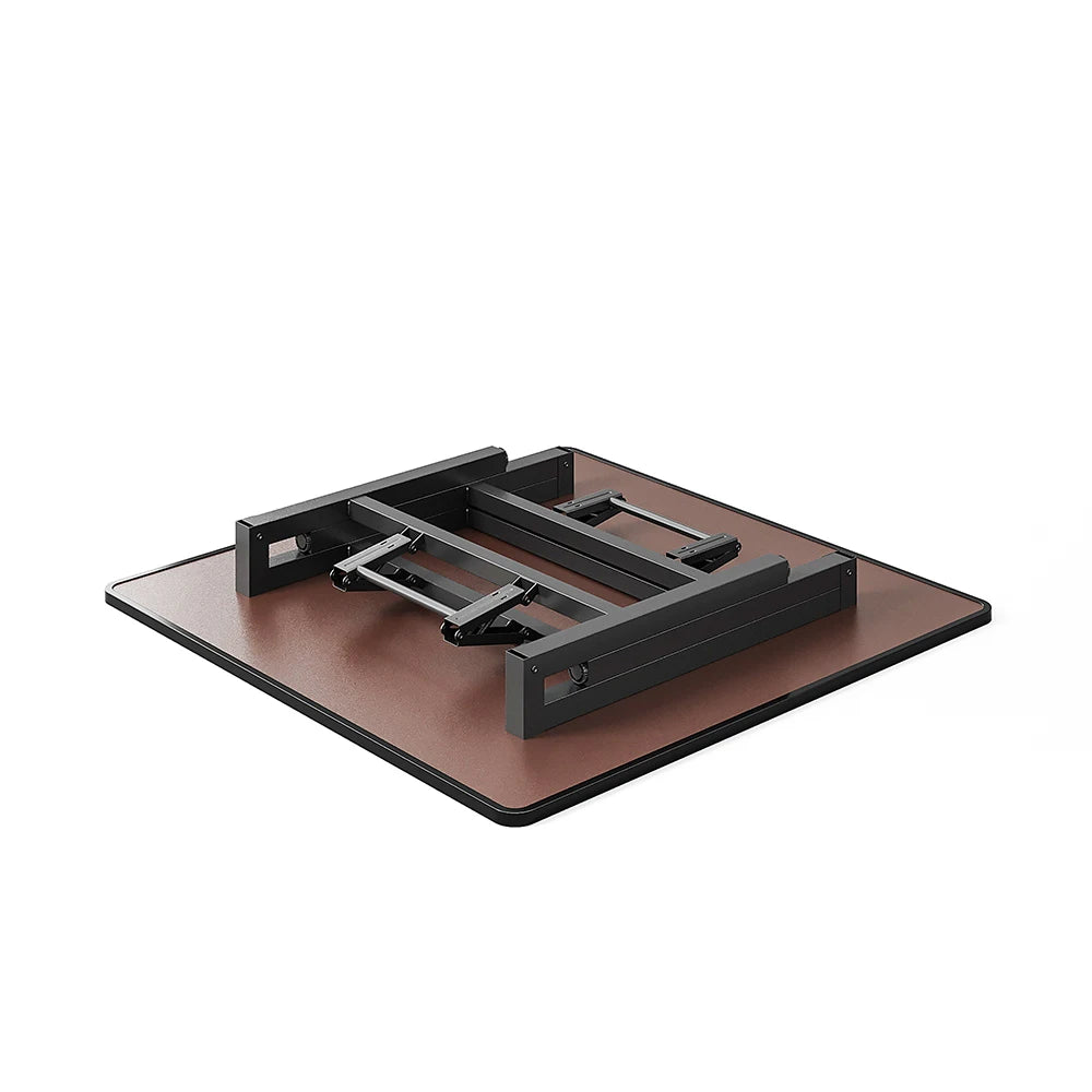 Square Marble Effect 80cm Folding Coffee Table Camping Dining Table Office Center Kitchen Furniture
