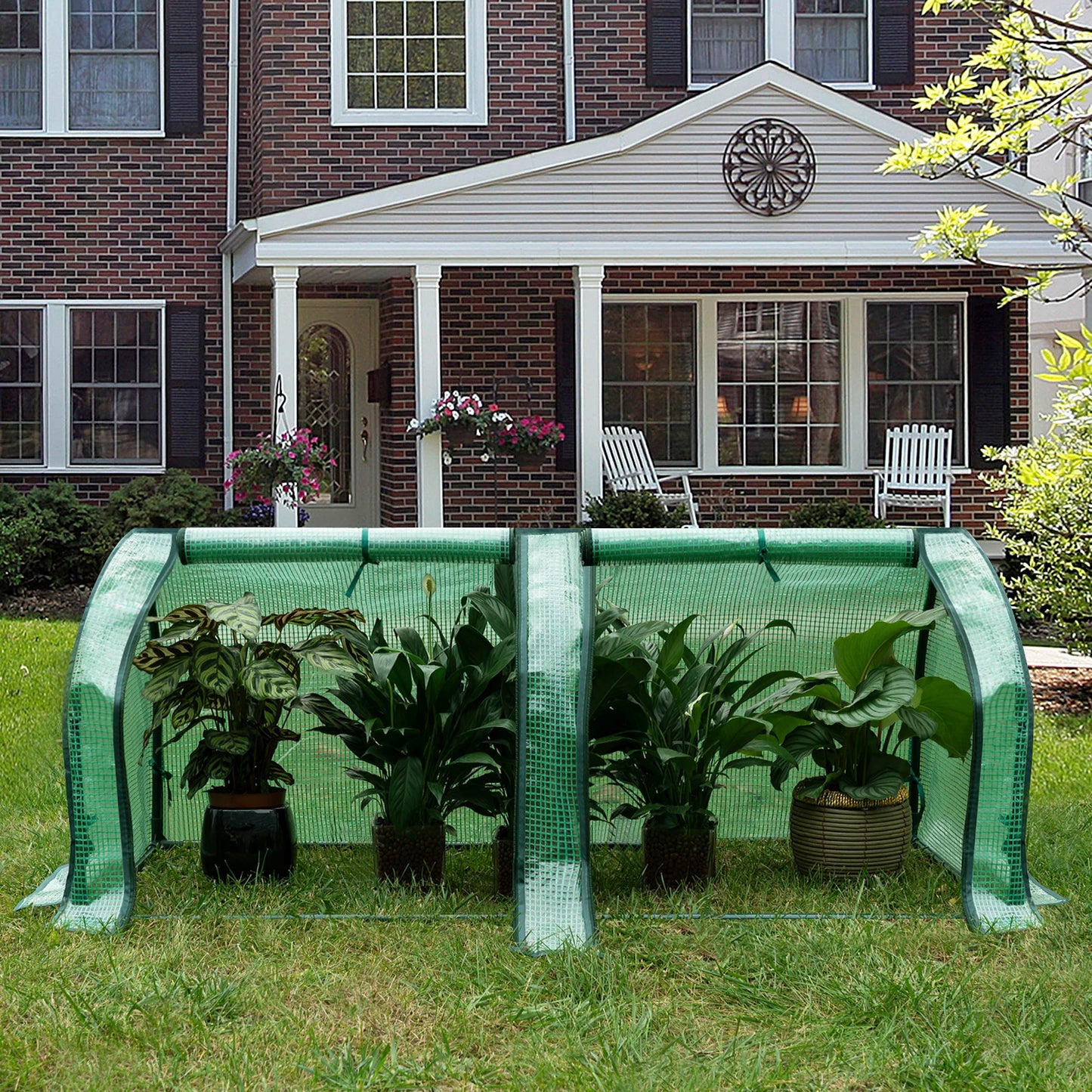 WOLTU Polythene Household Plant Greenhouse Waterproof Anti-UV Protect Garden Plants Flowers Garden Supplies Outdoor Plant House