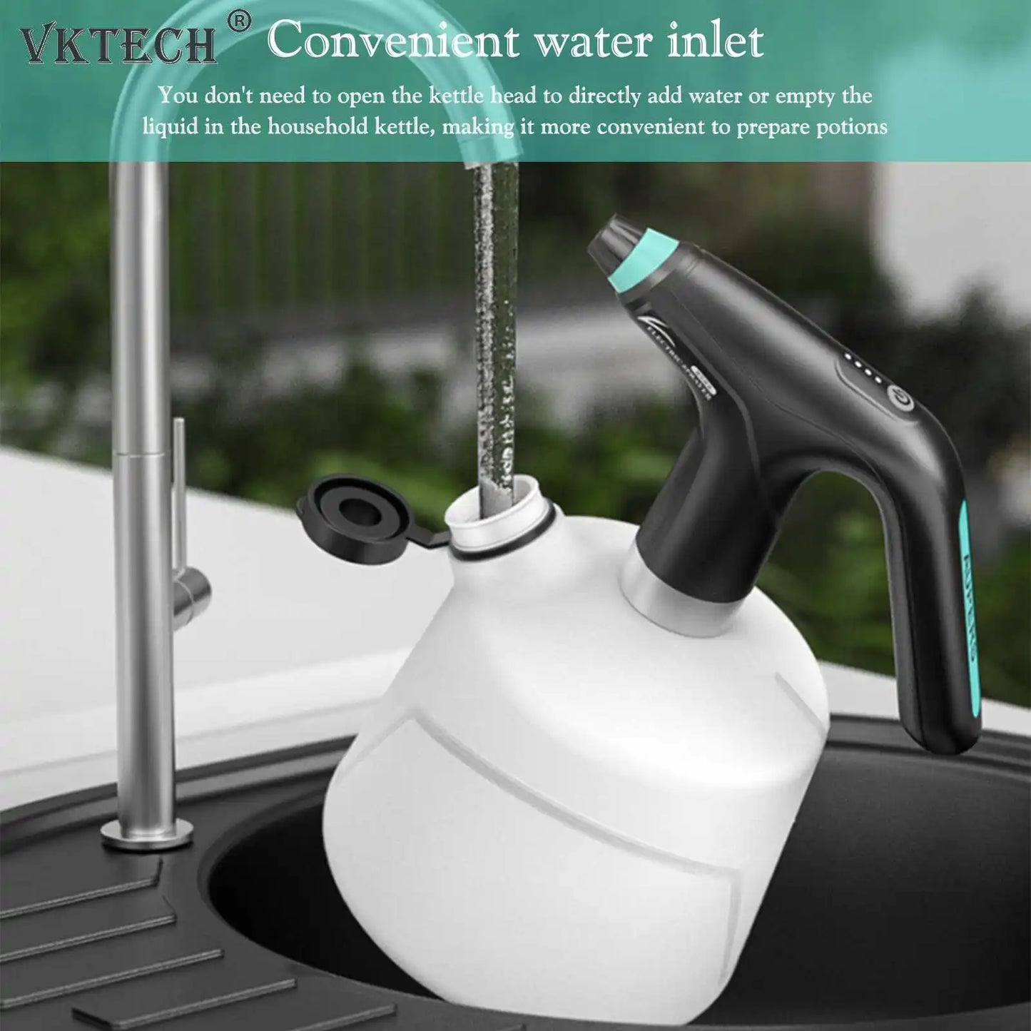 0.9/1/1.5/2L Electric Automatic Sprinkling Sprayers Home Sanitizing Sprayer USB Charging Adjustable Nozzle Gardening Tools