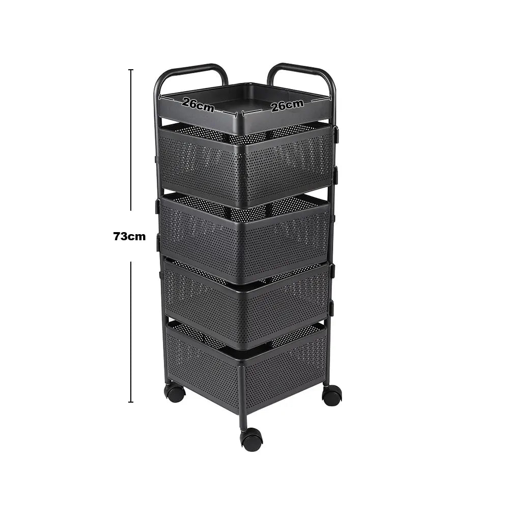 Multi-functional Storage Rack Vegetable Basket Removable Rotating Kitchen Shelving Shelf Trolley Furniture Home