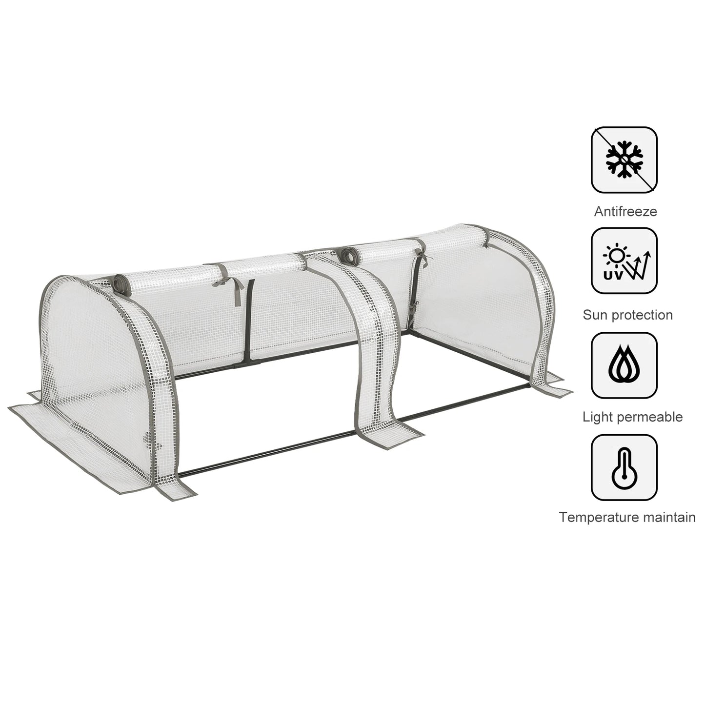 WOLTU Polythene Household Plant Greenhouse Waterproof Anti-UV Protect Garden Plants Flowers Garden Supplies Outdoor Plant House