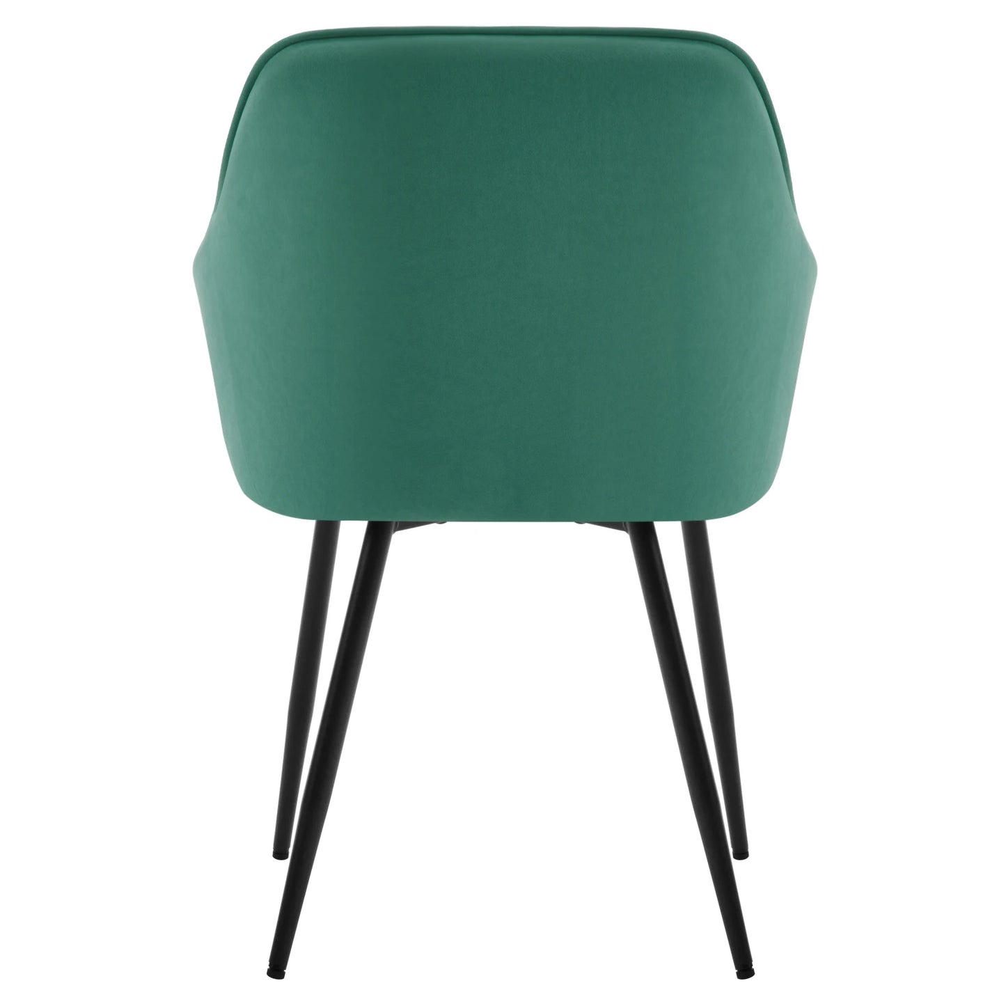 WOLTU 2PCS/Set Dining Chairs Upholstered Kitchen Chairs with Backrest Armrests Metal Legs for Living Room Office Dressing Table