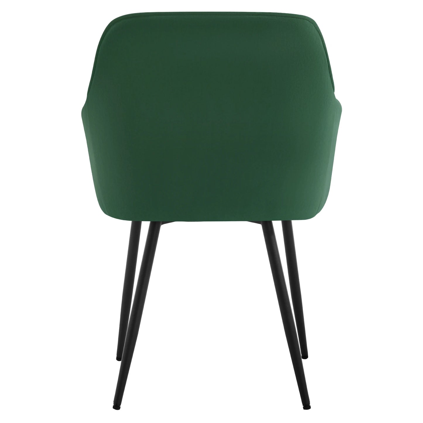 WOLTU 2PCS/Set Dining Chairs Upholstered Kitchen Chairs with Backrest Armrests Metal Legs for Living Room Office Dressing Table