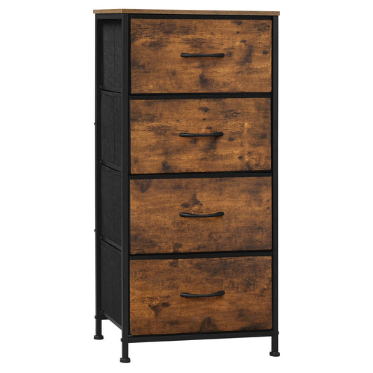 Fabric Chest of Drawers with 4 Drawers
