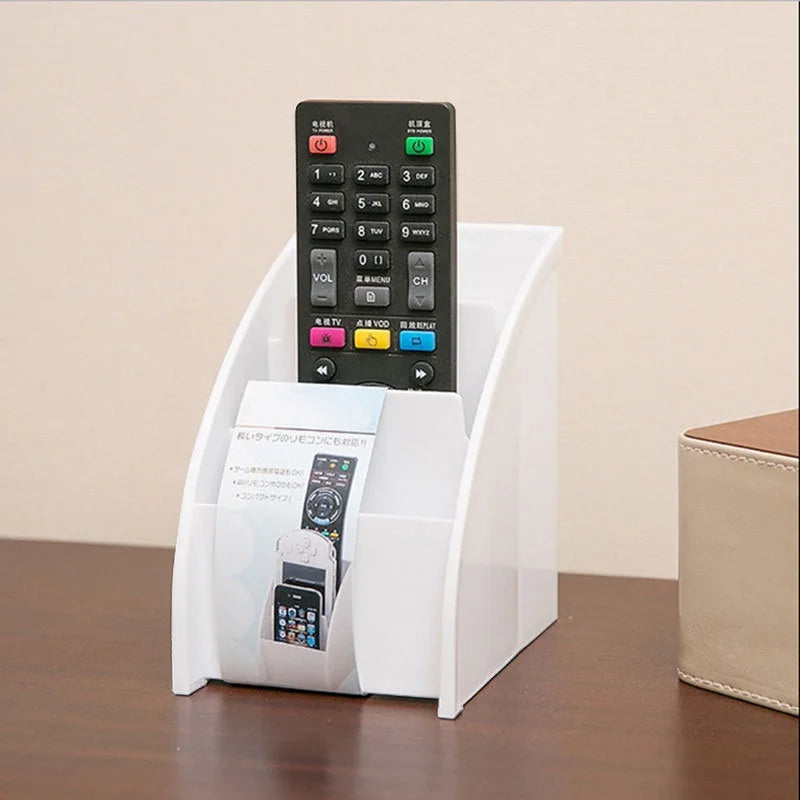 1PC Remote Control Storage Holder Desktop Case Box Organiser Mobile Phone Stand Home Decor