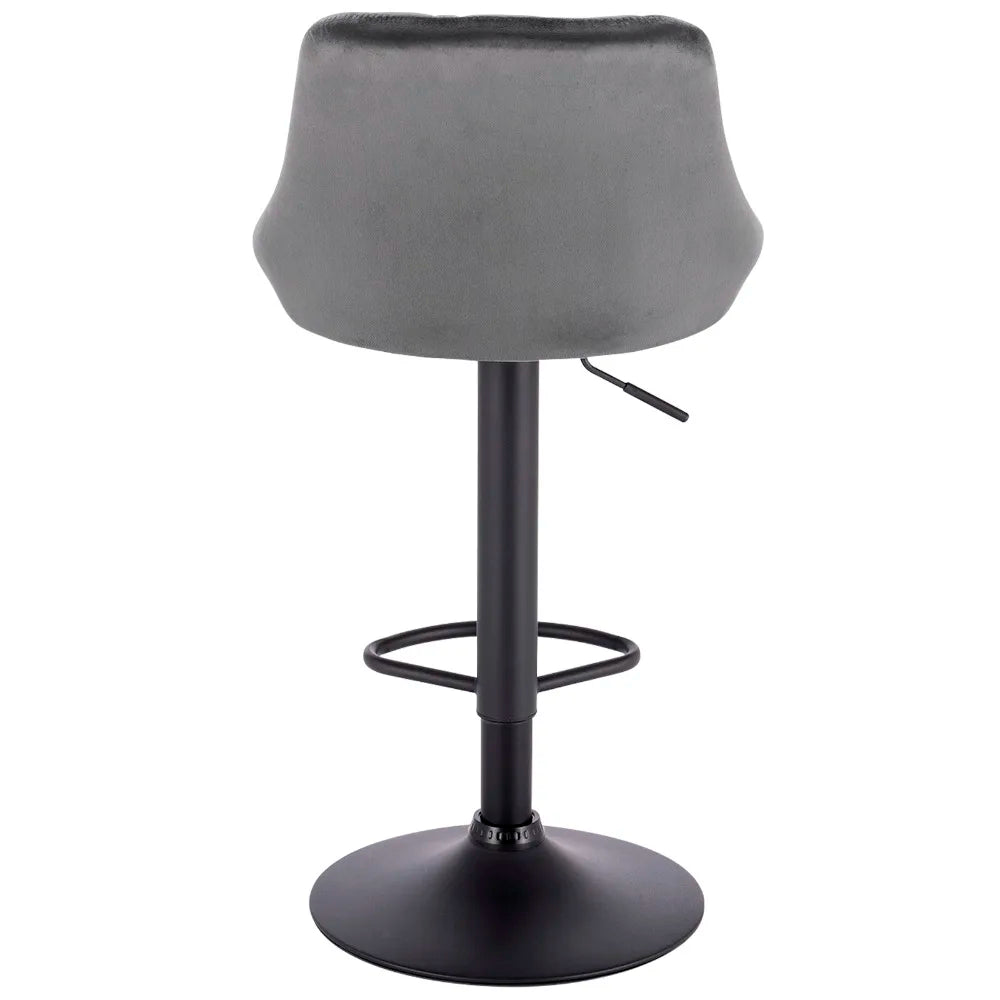 WOLTU 2PCS/Set Swivel Bar Chairs Leather/Velvet Rotating Bar Stool Height-Adjustable Lifting High Stool with Footrest for Home