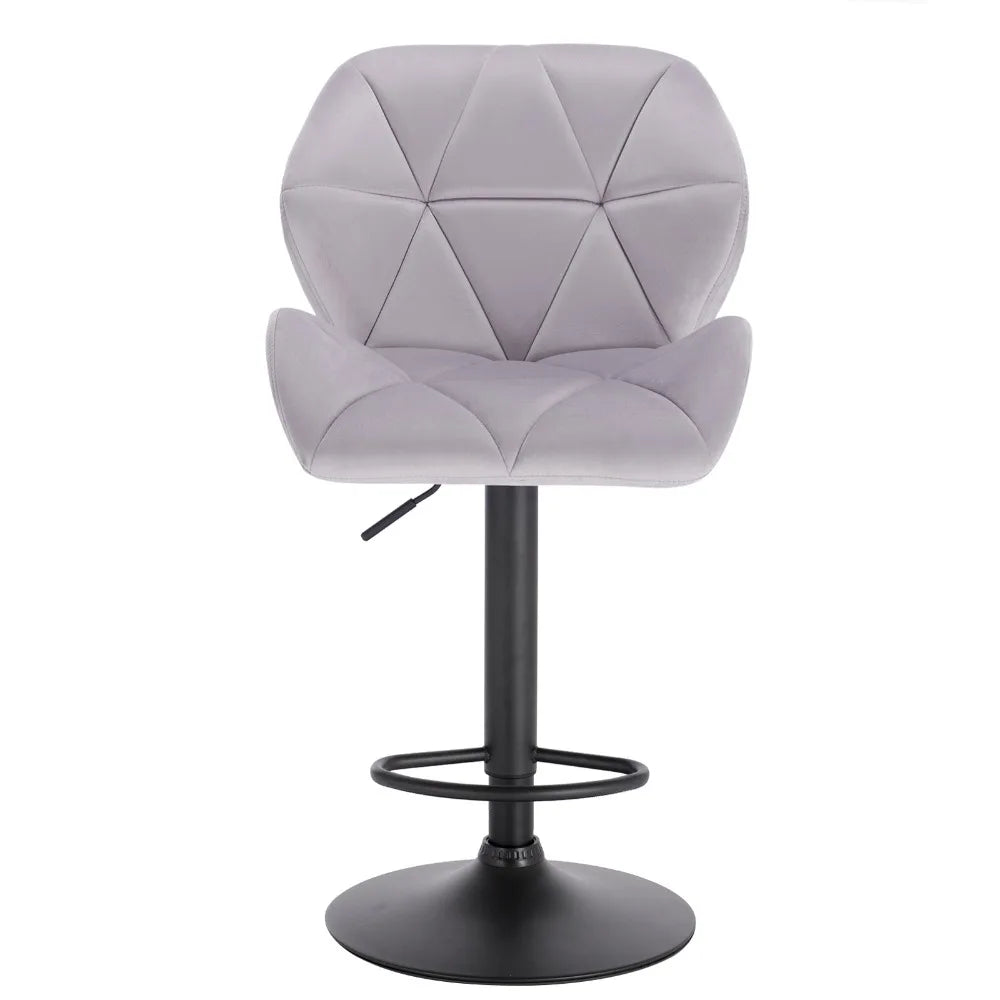 WOLTU 1PC Bar Chairs Breakfast Dining Stools Adjustable Swivel Gas Lift Steel Footrest Base Kitchen Island Counter Bar Stools