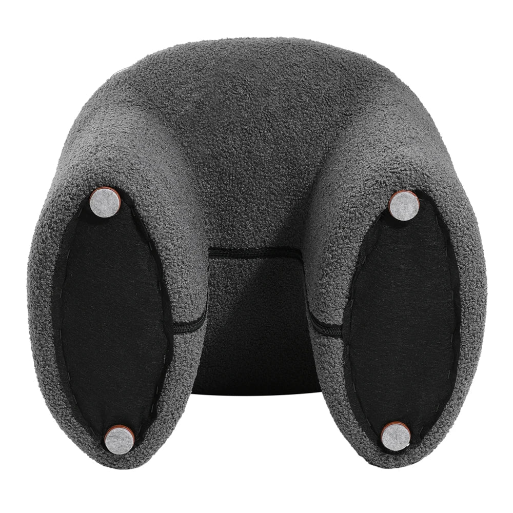 Multifunctional Household Modern Teddy Bear Fur Upholstered Ottoman