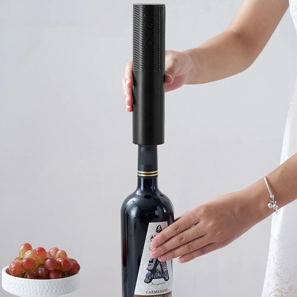 Rechargeable Electric Wine Opener Automatic Corkscrew Effortless Battery Powered Wine Bottle Tool for Home Kitchen Bar Parties